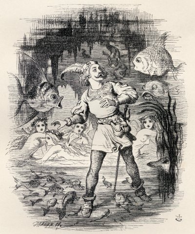 Illustration af J. Tenniel fra digtet 